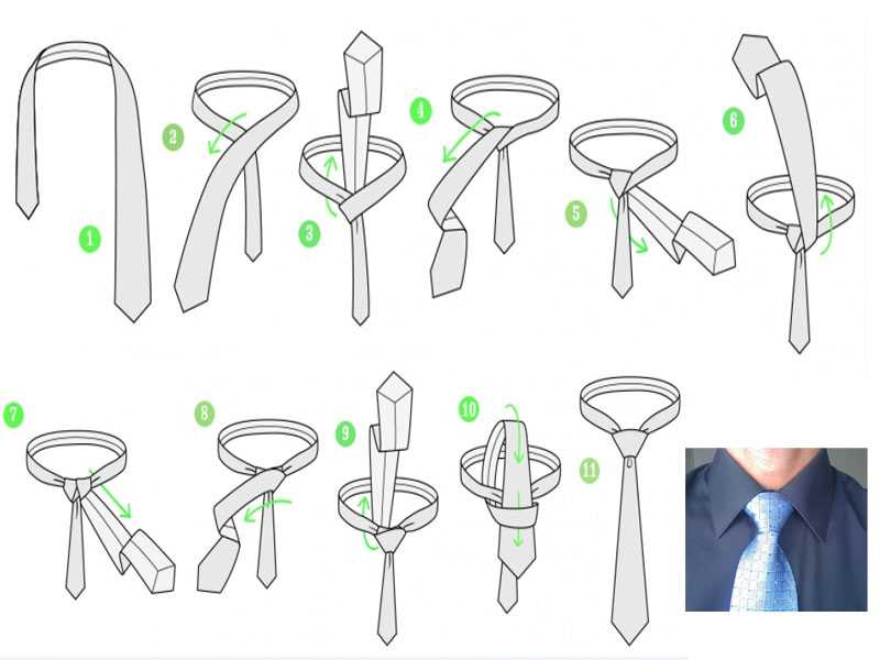 Как правильно завязать мужской галстук — распространенные способы