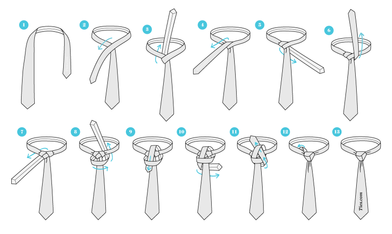 Как завязать галстук? 13 красивых узлов на ваш выбор