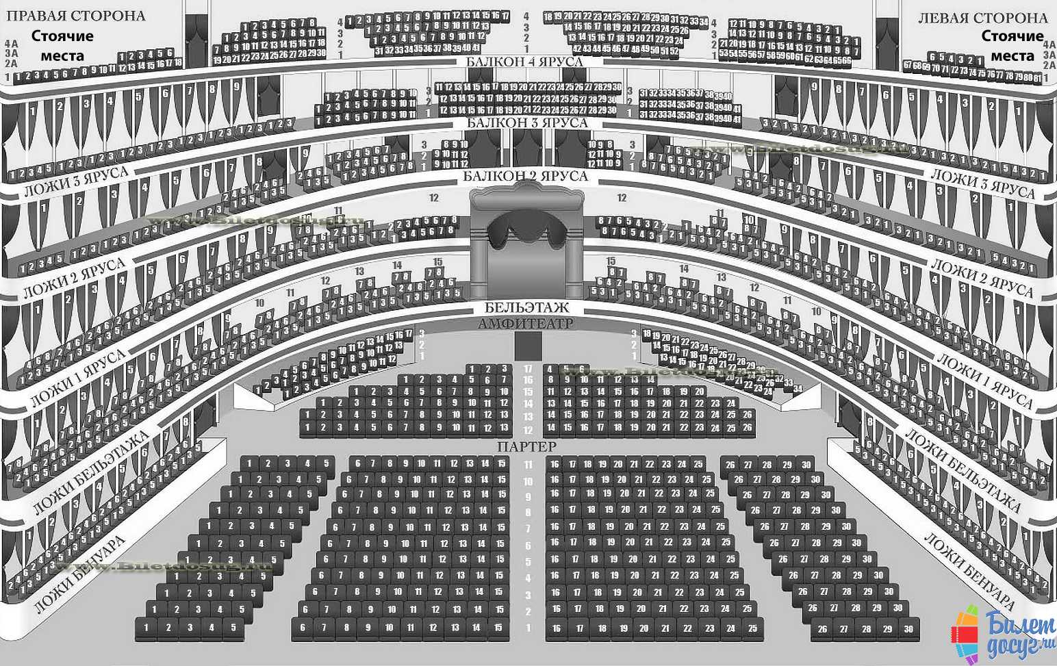 Схема нового зала большого театра