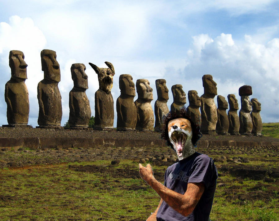 Земля идола. Остров Пасхи статуи Моаи. Моаи на острове Пасхи. Безмолвные истуканы острова Пасхи. Великан Уокер остров Пасхи.